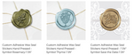 Load image into Gallery viewer, Symbol Adhesive Wax Seals
