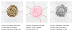 Load image into Gallery viewer, Symbol Adhesive Wax Seals
