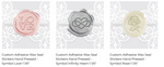 Load image into Gallery viewer, Symbol Adhesive Wax Seals
