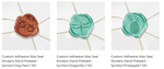 Load image into Gallery viewer, Symbol Adhesive Wax Seals

