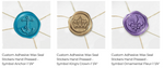 Load image into Gallery viewer, Symbol Adhesive Wax Seals
