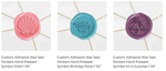 Load image into Gallery viewer, Symbol Adhesive Wax Seals
