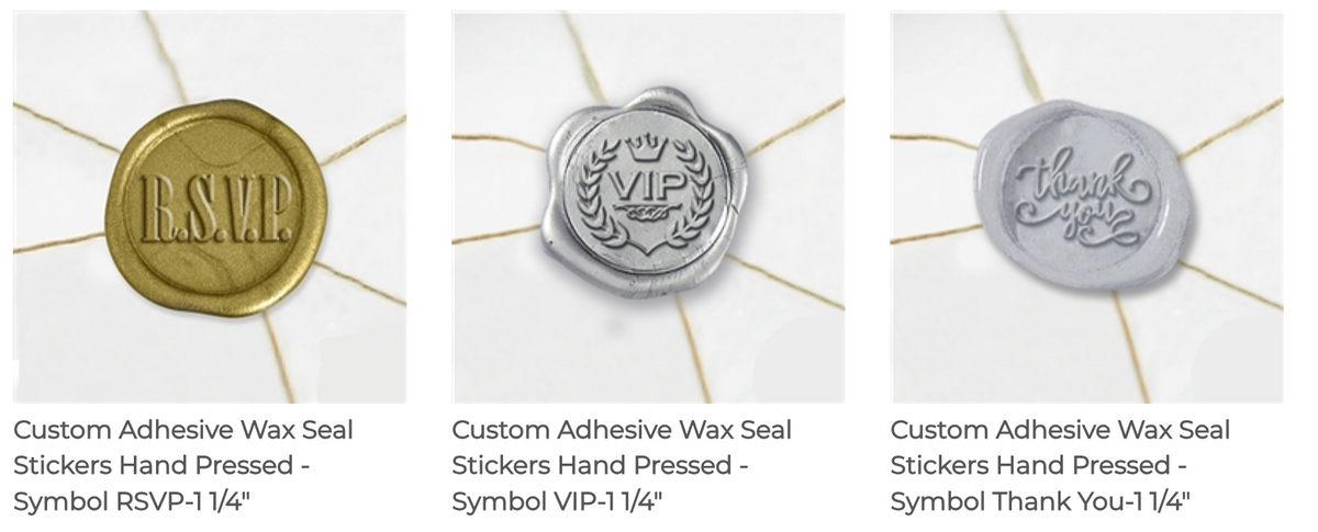 Symbol Adhesive Wax Seals