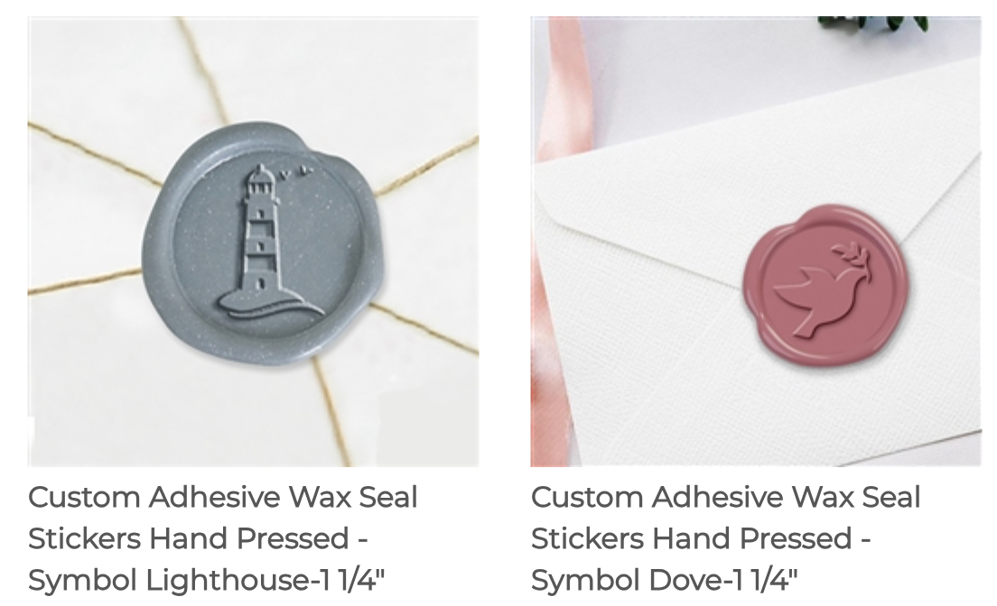 Symbol Adhesive Wax Seals