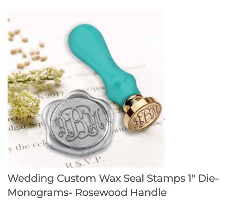 Custom Monogram Wax Stamps