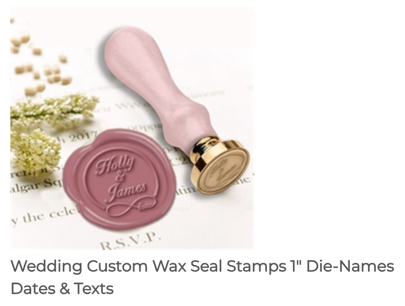 Custom Monogram Wax Stamps