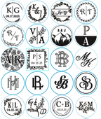 Custom Monogram Wax Stamps
