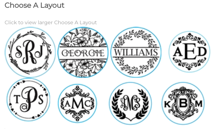 Custom Monogram Wax Stamps