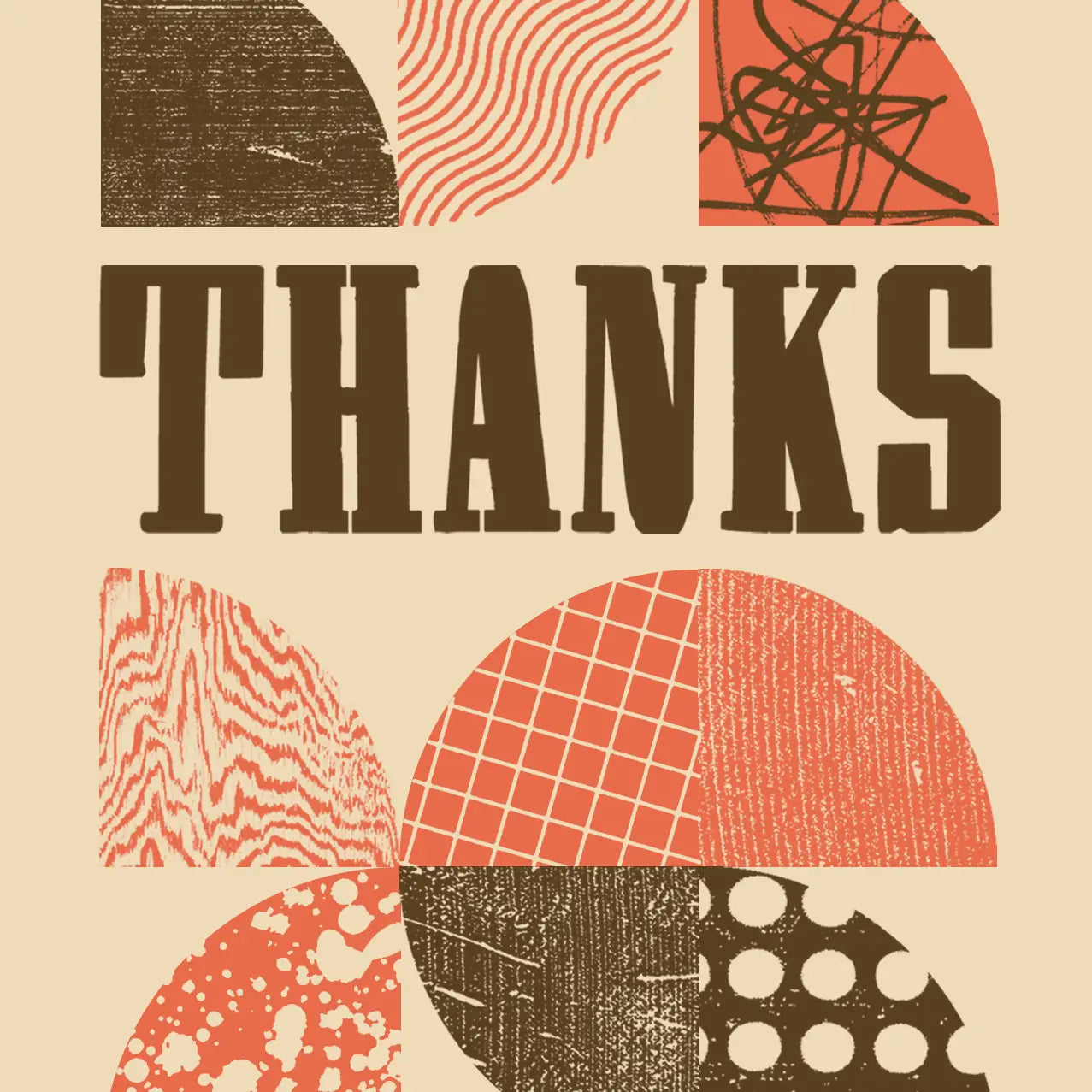 Thank You Letterpress Card