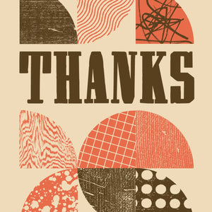 Thank You Letterpress Card