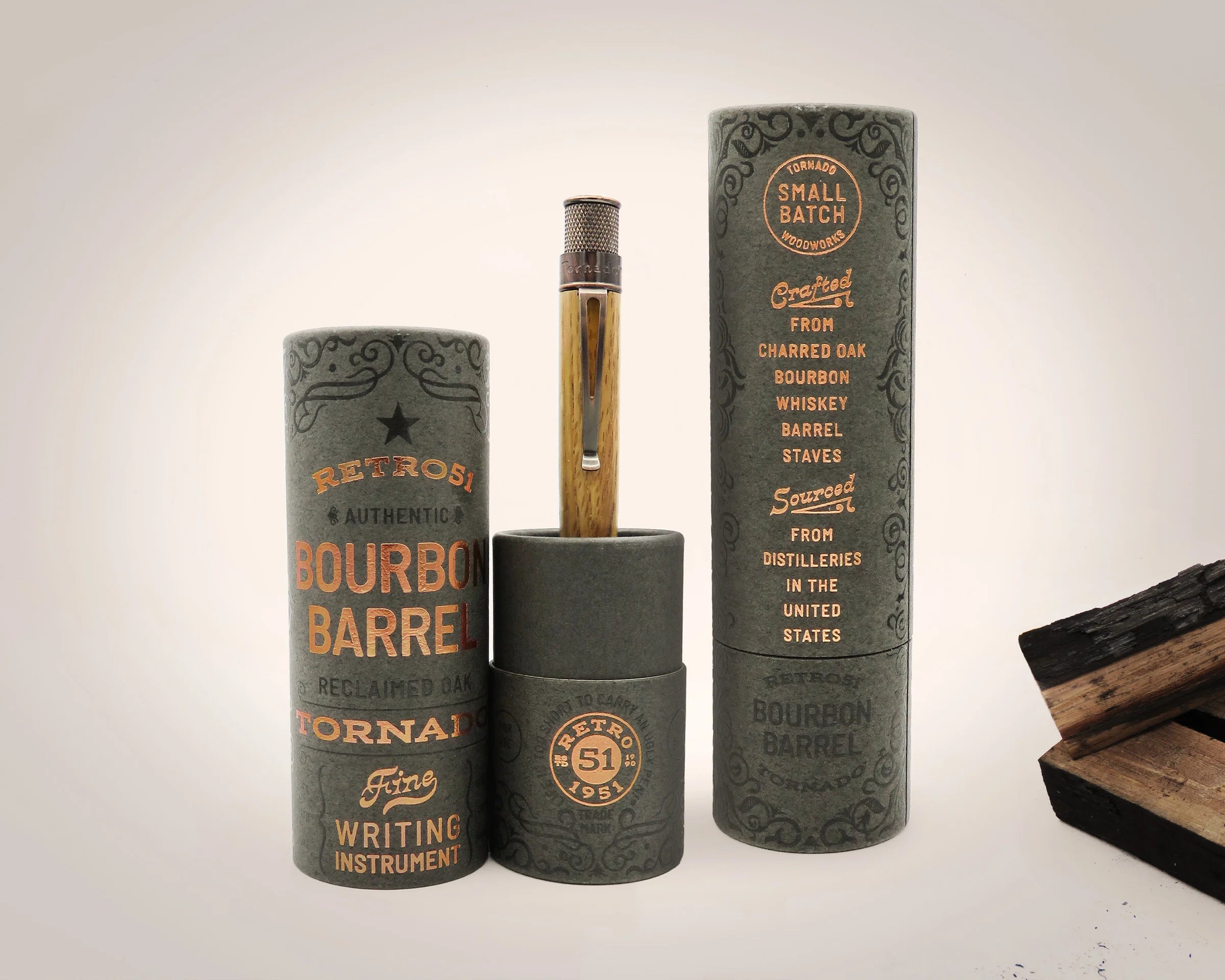Tornado™ Woodworks - Bourbon Barrel Rollerball