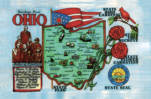Greetings From Ohio Postcard