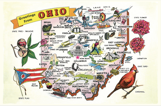 Greetings from Ohio Postcard