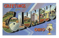 Greetings from COLUMBUS Postcard