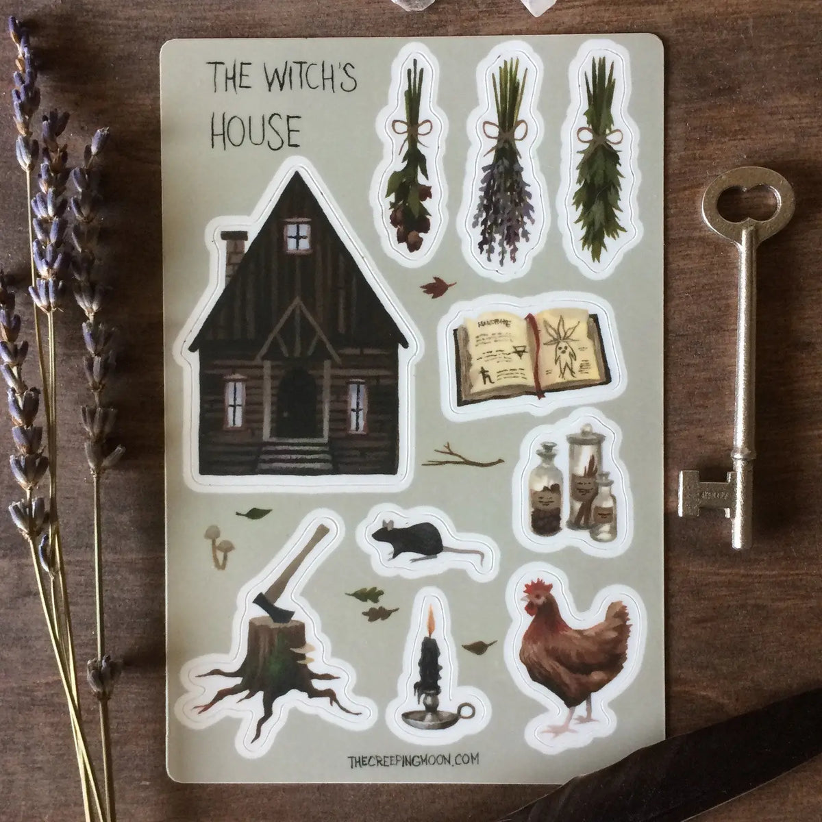 The Witch's House Vinyl Sticker Sheet