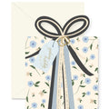 Wedding Gift Blue Die-Cut Greeting Card
