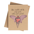 Cute & Weird Moth Creature Card