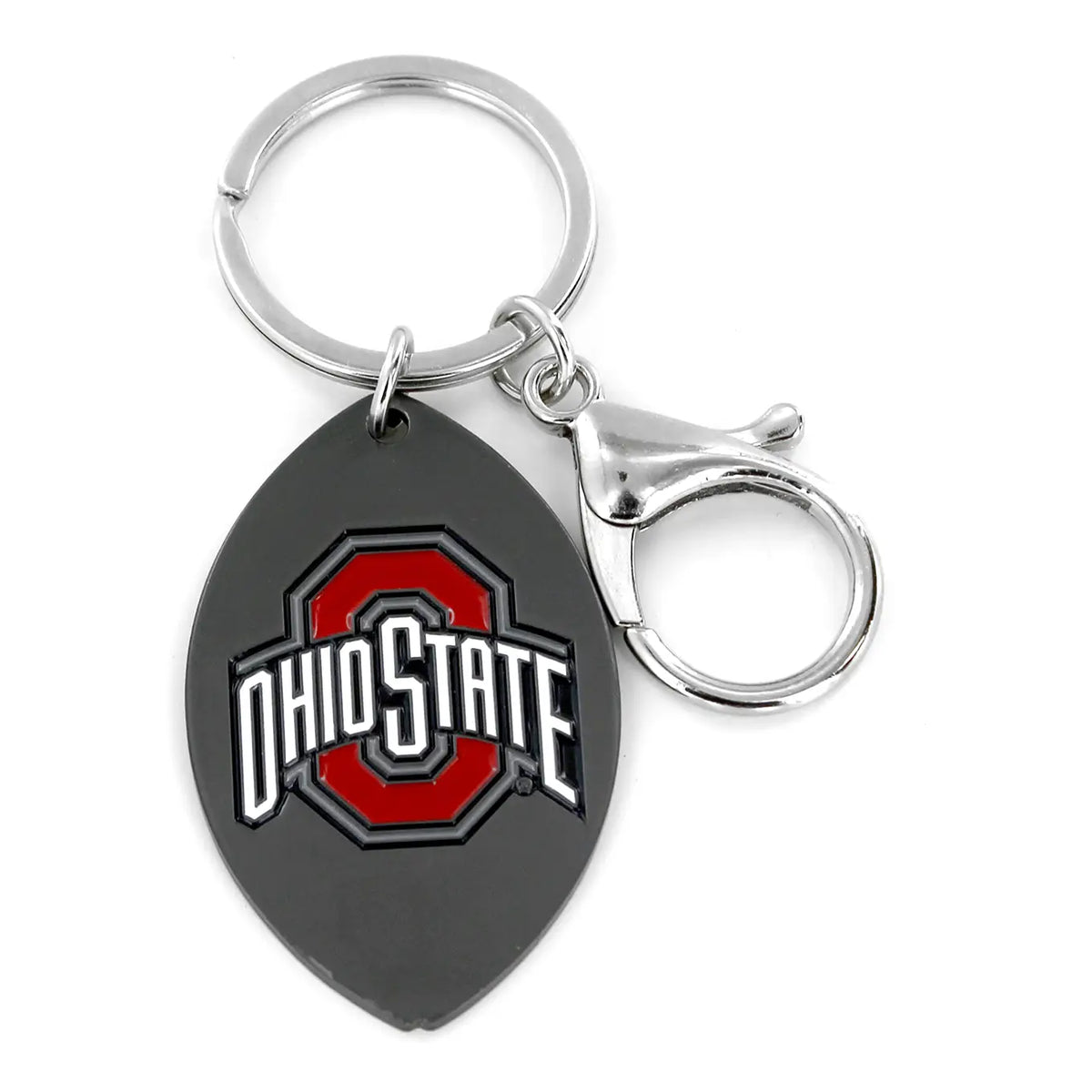 Ohio State Buckeyes Matte Finish Football Keychain