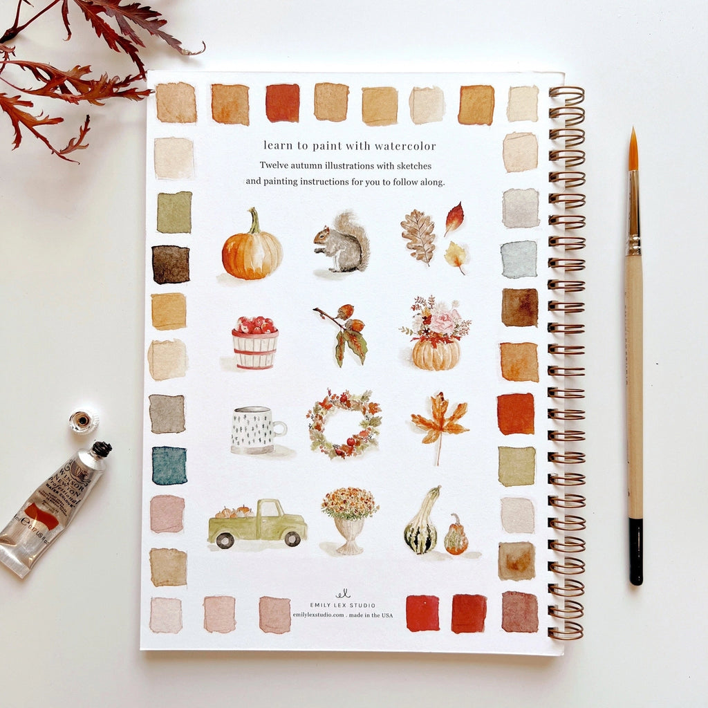 Emily Lex Watercolor Workbook - Autumn