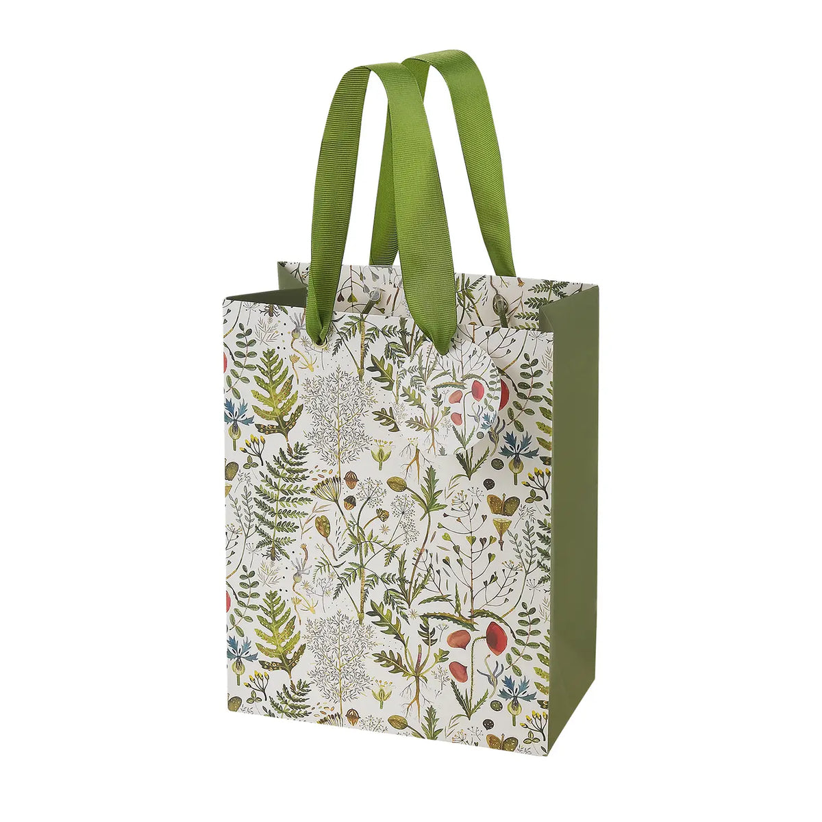 Medium Gift Bag - Greens and Flowers