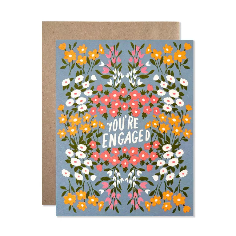 You're Engaged Blue Garden