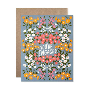 You're Engaged Blue Garden