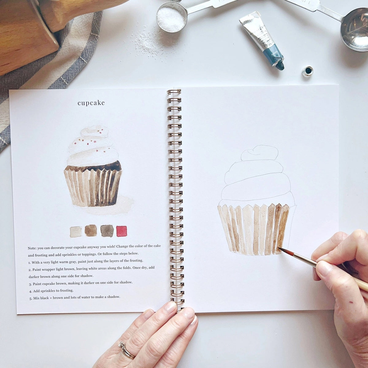 Emily Lex Watercolor Workbook - Baking