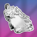 Gibson Girl She Rested Sticker