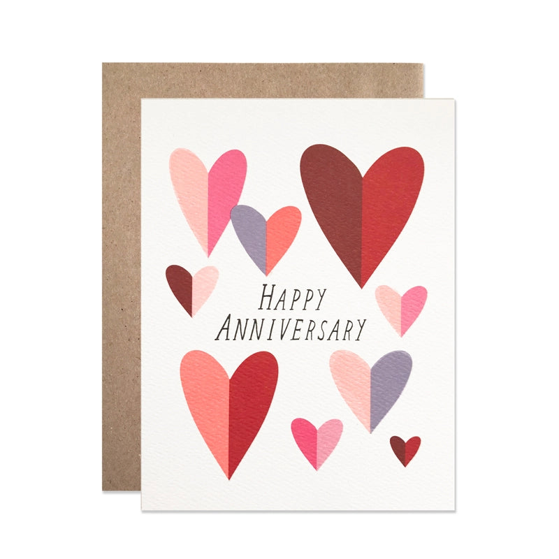Anniversary Folded Hearts