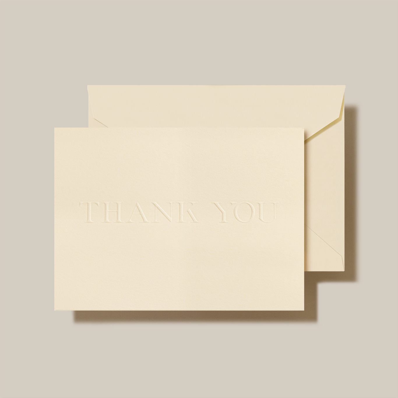 Crane Blind Embossed Thank You Note
