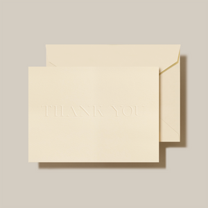 Crane Blind Embossed Thank You Note