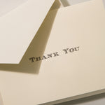 Load image into Gallery viewer, Crane Black Thank You Note- Set of 10

