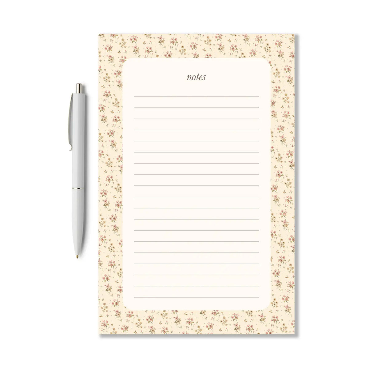 Ditsy Floral Watercolor To Do List Notepad