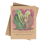 Load image into Gallery viewer, Cthulhu Mythos Bookstore Romantic Love Card or Valentine
