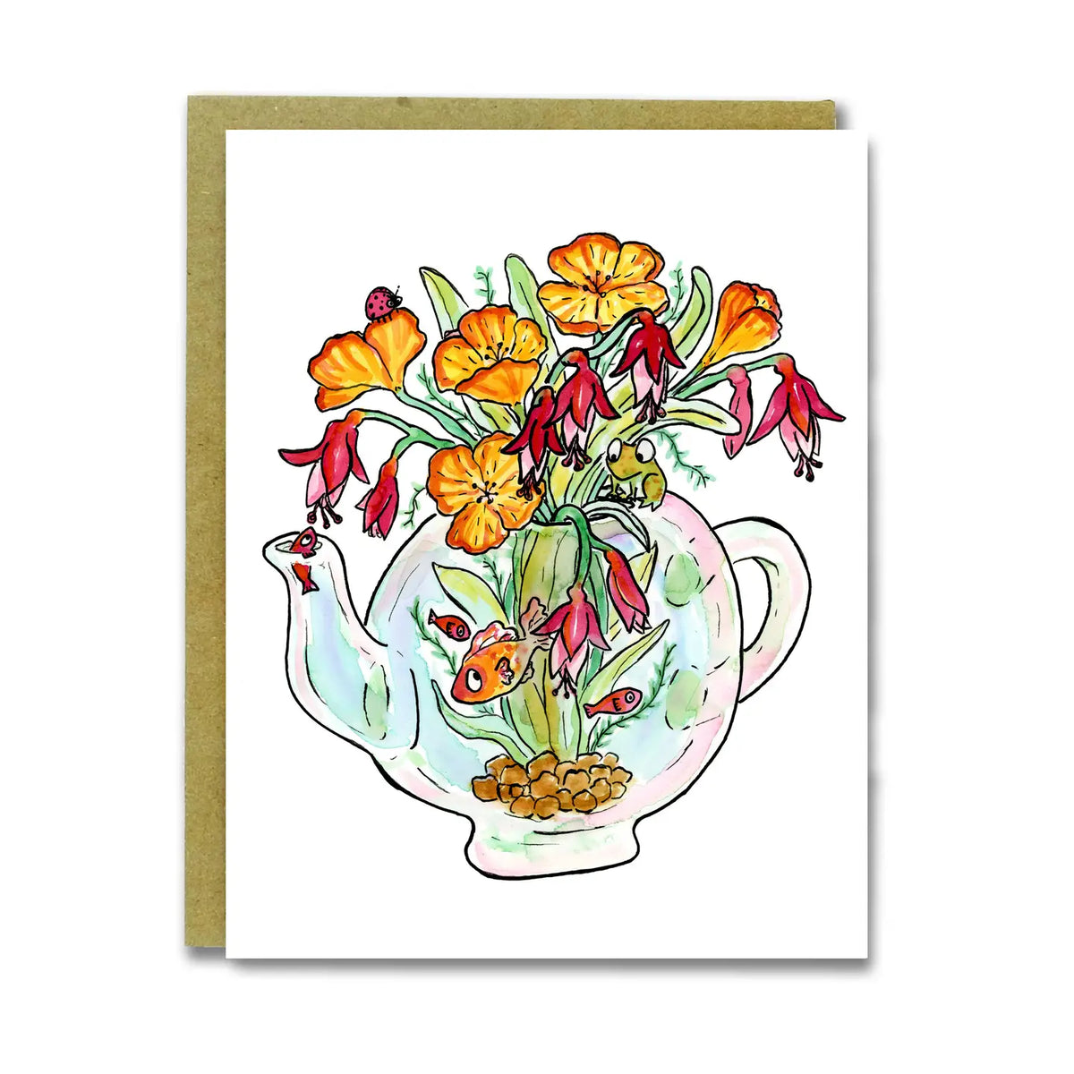 Teapot Garden Card