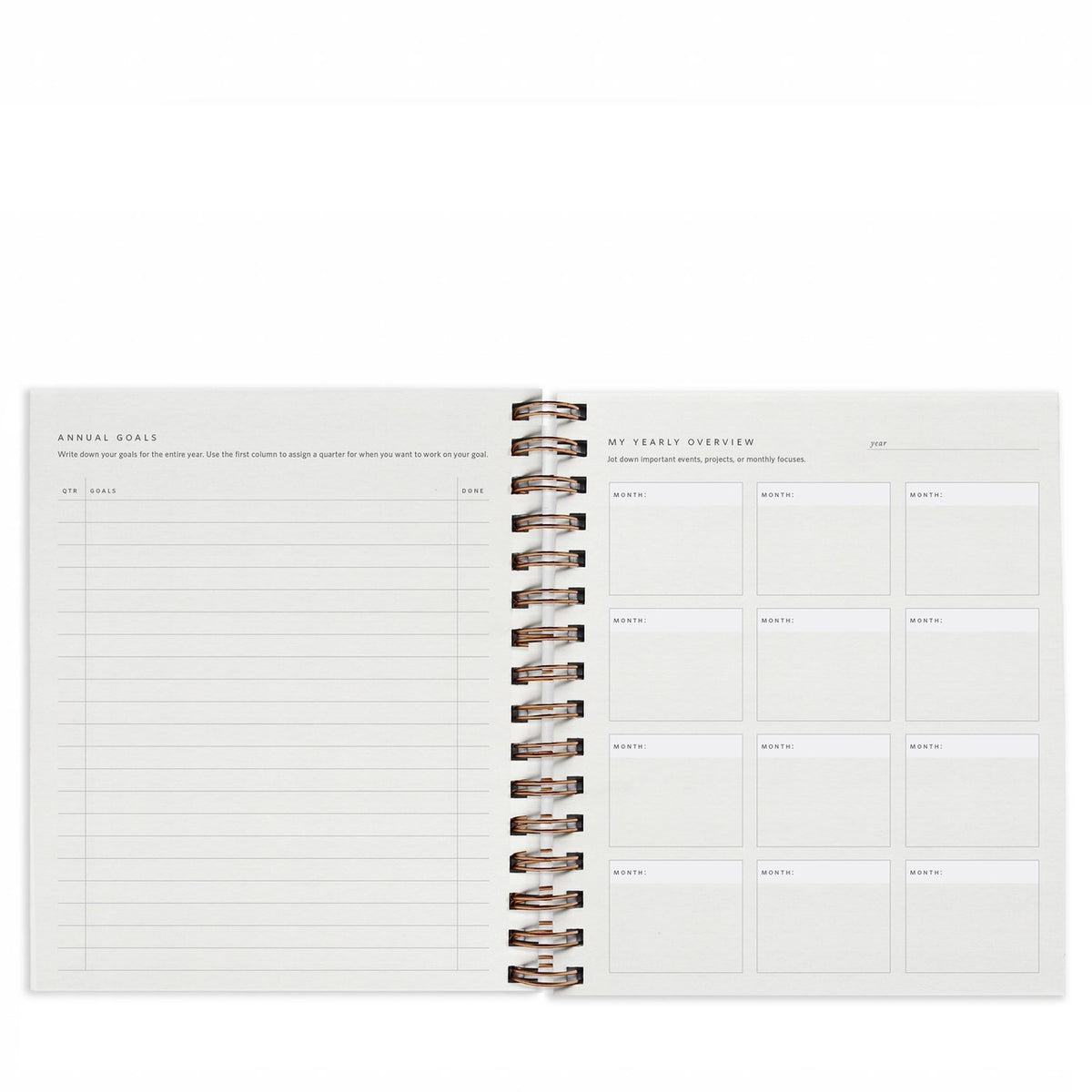 Quarterly Overview Planner