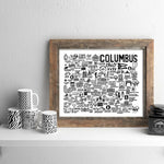Load image into Gallery viewer, Columbus Ohio Map White
