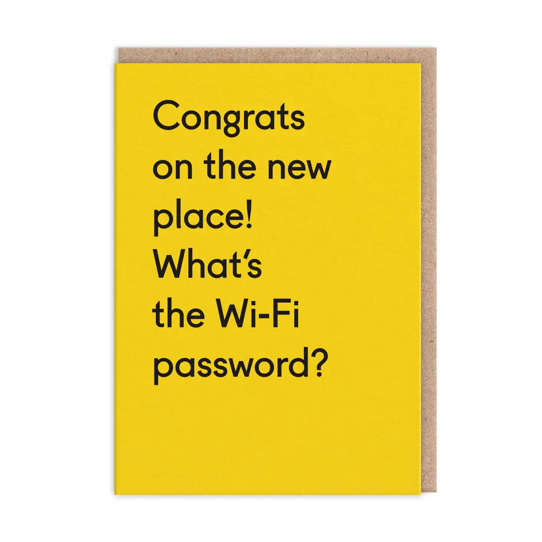 What's the Wifi Password Greeting Card