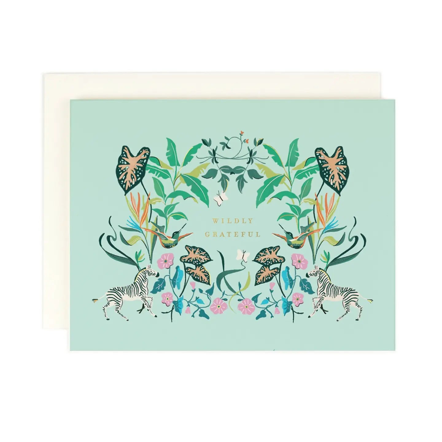 Wildly Grateful Greeting Card