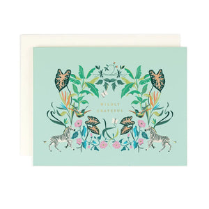 Wildly Grateful Greeting Card