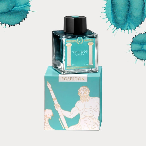 Laban Greek Mythology Ink Poseidon Green