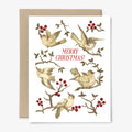 Merry Christmas Birds Card