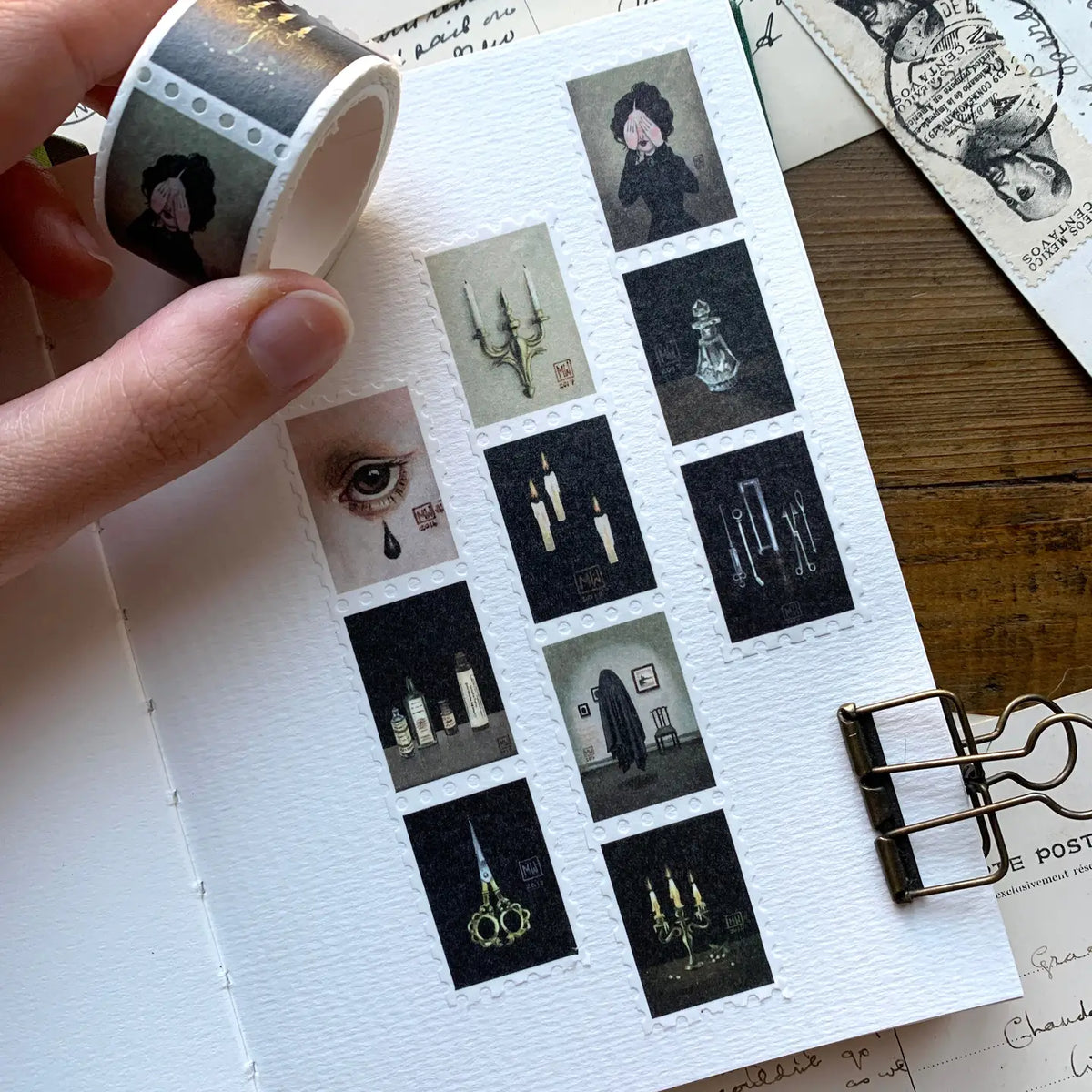 Haunted Victorian Manor Stamp Washi Tape