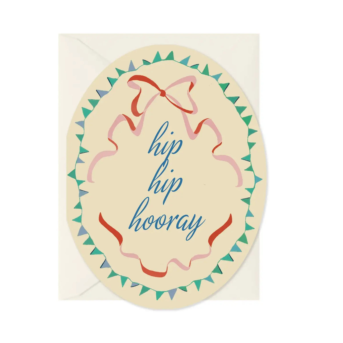 Hip Hip Hooray Oval Card