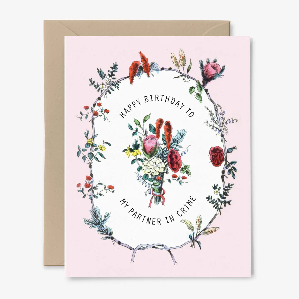 Happy Birthday To My Partner in Crime Card