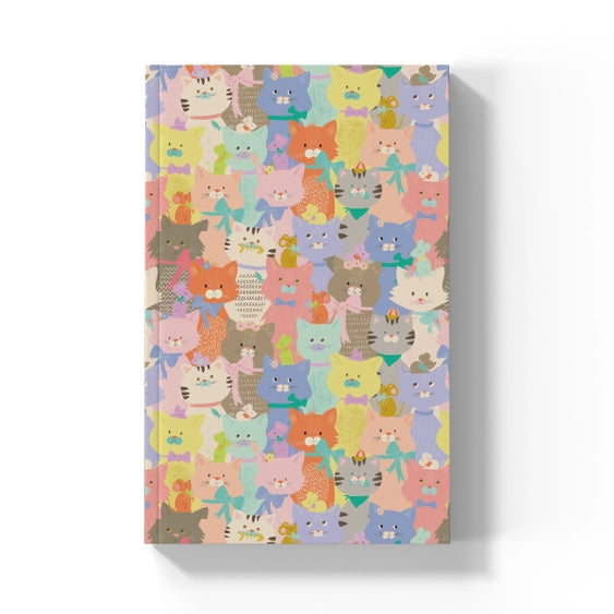Kitten & Cats Soft Touch Classic Layflat Notebook Journal