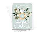 Load image into Gallery viewer, Congrats To the Loveliest Couple Greeting Card

