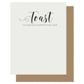 Crass Calligraphy Toast Card