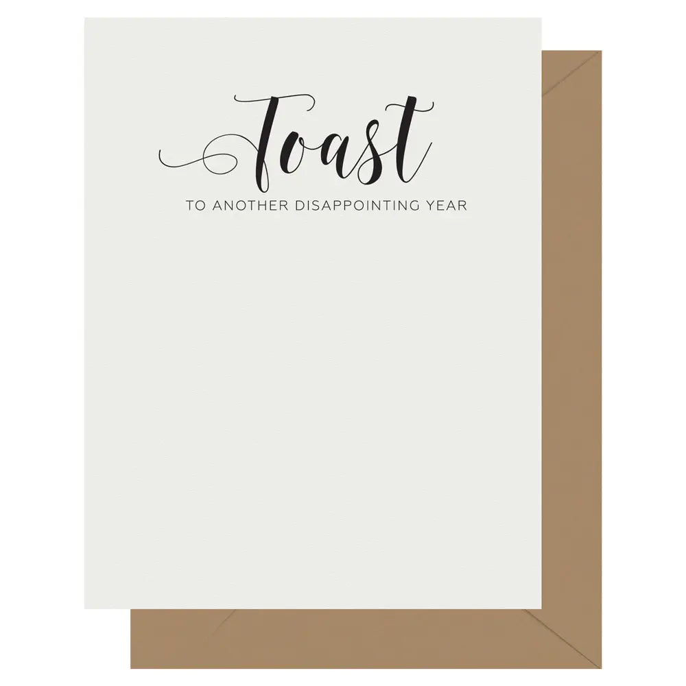 Crass Calligraphy Toast Card