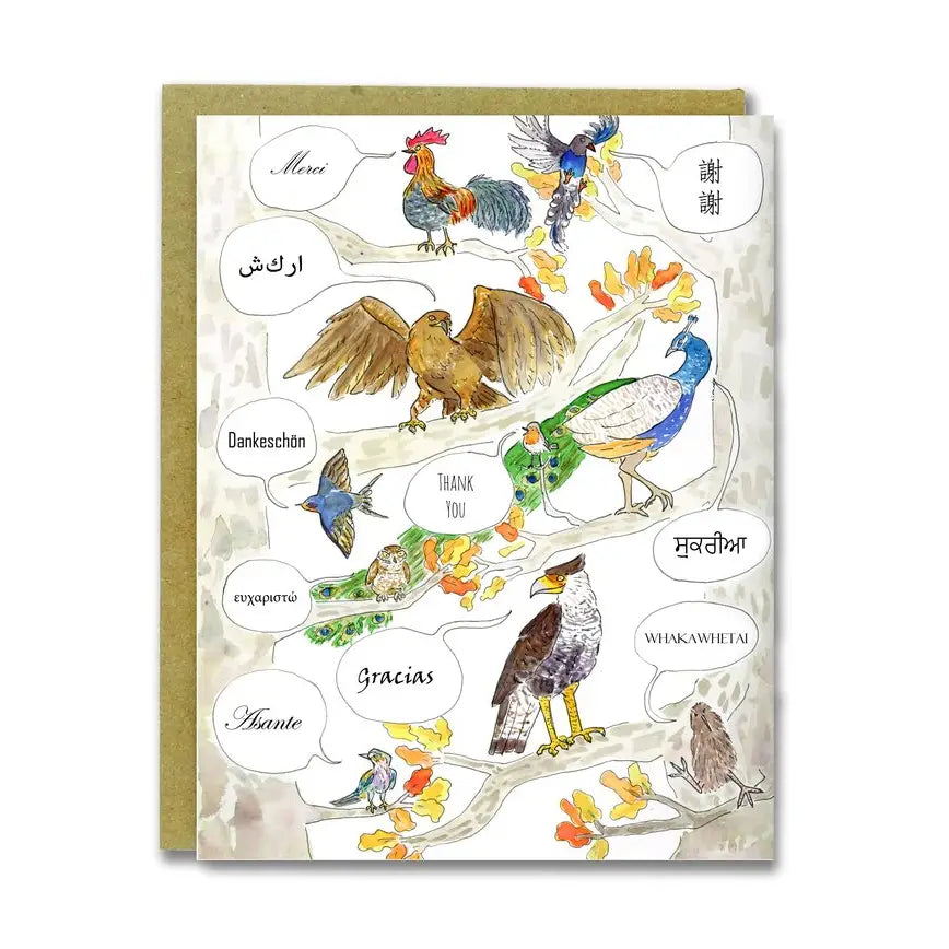 World Birds Thank You Card